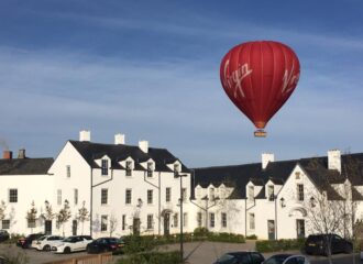 Hot Air Balloon over Hanham Hall