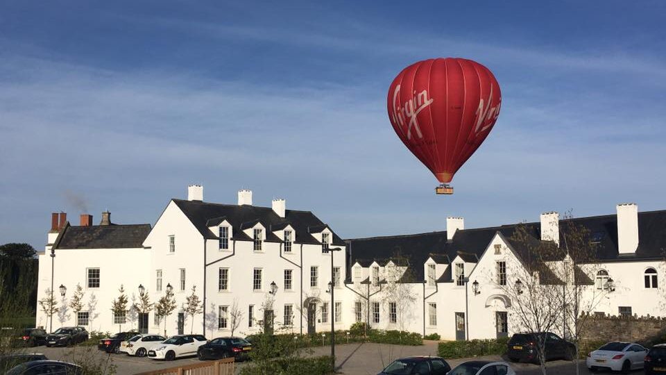 Hot Air Balloon over Hanham Hall